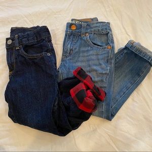 3 PAIRS of 4T Boys jeans! Levi’s, Gap, Peek! ✨✨